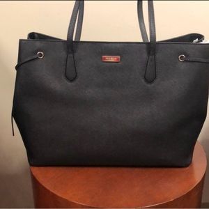 Kate Spade Laurel Black Leather Tote NWOT